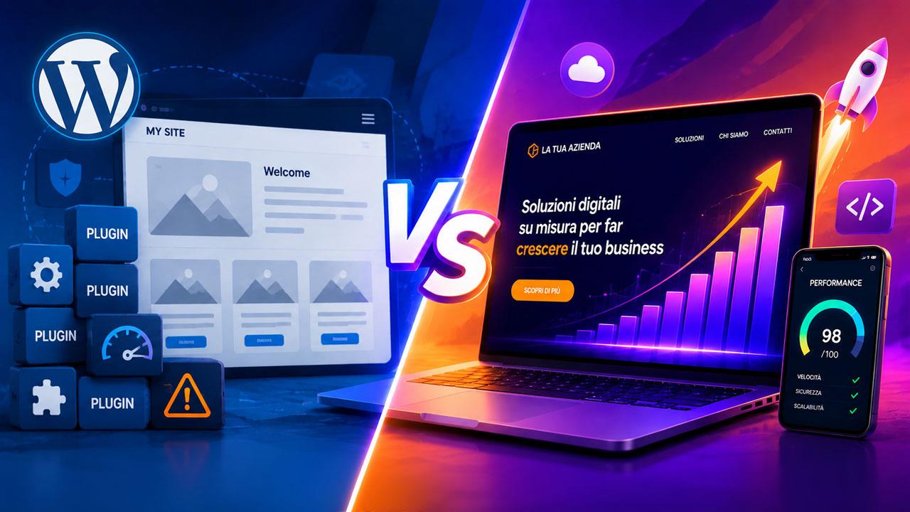 Leggi l'articolo: WordPress o sito web su misura? Pro e contro per un'azienda che vuole crescere