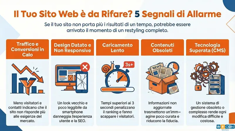 Infografica: restyling sito web